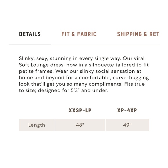 SKIMS SOFT LOUNGE PETITE LONG SLIP DRESS - Picture 4 of 12